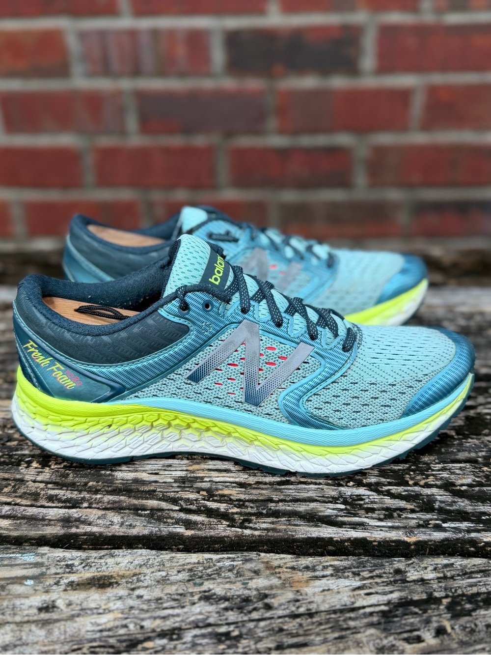 New Balance Fresh Foam 1080v7 Women’s Sz 10 Blue Lime Running Shoes W1080BY7 X4